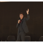 Canadian International College CIC Egypt - Ahmad Speaking on Stage
